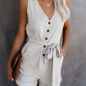 Vici Button down romper
